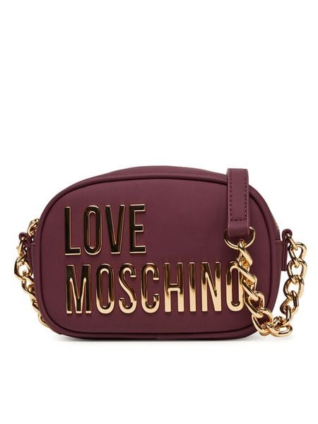 LOVE MOSCHINO Torebka JC4026PP1NKD0552 Bordowy. Czerwone listonoszki Love Moschino, bez wzorów, ze skóry, bez dodatków. Za 619.99 zł.