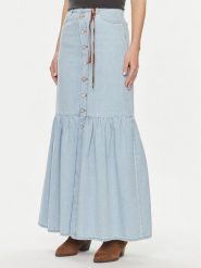 ViCOLO Spódnica jeansowa DB5089 Niebieski Regular Fit. Niebieskie spódnice ViCOLO, xs, bez wzorów, z bawełny. Za 439.99 zł.