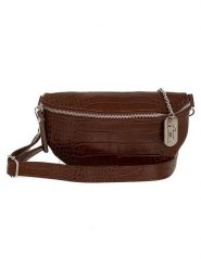 Anna Morellini Skórzana saszetka "Azzurra" w kolorze brązowym - 21 x 13 x 6 cm rozmiar: onesize. Brązowe nerki i saszetki Anna Morellini, bez wzorów, z materiału, sportowe, bez dodatków. Za 201.08 zł.