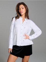 Koszula ze wzorem - wielobarwny. Koszule Sinsay, l, bez wzorów, bez kołnierzyka, bez ramiączek. Za 39.99 zł.