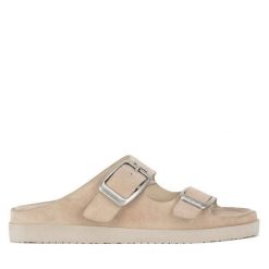 Klapki G-Star. Brązowe klapki G-Star, bez wzorów, retro, bez obcasa, bez zapięcia. Za 379.99 zł.
