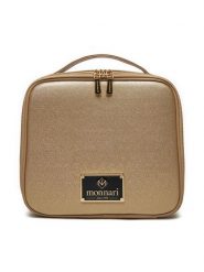 Monnari Kosmetyczka CSM0110-023 Złoty. Żółte torebki klasyczne Monnari, bez wzorów, ze skóry, bez dodatków. Za 149.99 zł.