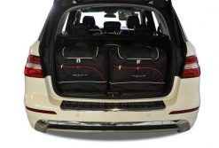 Torby Do Bagażnika Mercedes-Benz M 2011-2015 5Szt Kjust. Czarne torby podróżne KJUST, bez wzorów, z kauczuku. Za 1,540.00 zł.