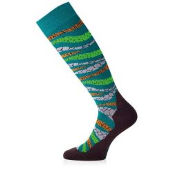 Skarpety merino SLF. Niebieskie skarpetki LASTING, bez wzorów, z elastanu. Za 85.00 zł.