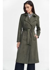 Nife Trencz w kolorze khaki rozmiar: 42. Brązowe płaszcze Nife, bez wzorów, z tkaniny, bez kaptura. Za 441.95 zł.