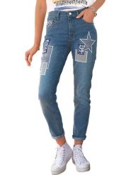 WITT WEIDEN Dżinsy - Slim fit - w kolorze niebieskim rozmiar: 40. Niebieskie jeansy WITT WEIDEN, z aplikacjami, klasyczne. Za 68.95 zł.