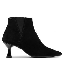 Botki HÖGL. Czarne botki Högl, bez wzorów, bez obcasa, na słupku, bez zapięcia. Za 619.99 zł.