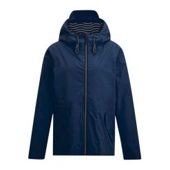 Damska Kurtka Bayletta Grid Distress Waterproof Jacket. Niebieskie kurtki przeciwdeszczowe Regatta, bez wzorów, bez kaptura, trekkingowe. Za 271.99 zł.