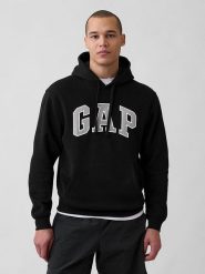 GAP Bluza w kolorze czarnym rozmiar: XS. Czarne bluzy GAP, xs, bez wzorów, bez ramiączek, z kapturem. Za 88.64 zł.