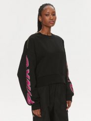 Pinko Bluza 103245 A1QM Czarny Regular Fit. Czarne bluzy Pinko, s, bez wzorów, z bawełny, bez kaptura. Za 389.99 zł.