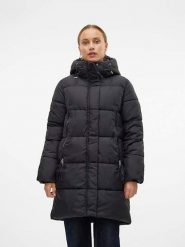 Vero Moda Płaszcz pikowany "Nova" w kolorze czarnym rozmiar: M. Czarne płaszcze Vero Moda, m, bez wzorów, bez kaptura. Za 198.10 zł.