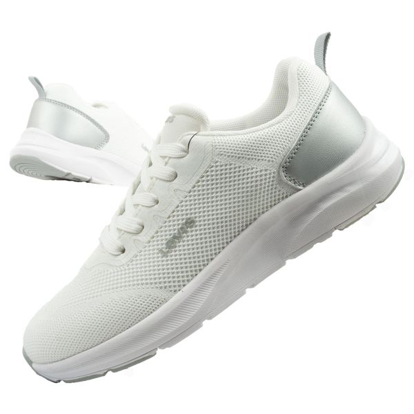 Buty sportowe damskie Levi's Hudson. Białe buty treningowe Levi's, bez wzorów, z materiału, bez zapięcia, trekkingowe. Za 179.00 zł.