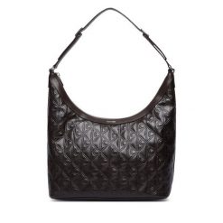 Torebka Calvin Klein. Brązowe torebki klasyczne Calvin Klein, bez wzorów, klasyczne, bez dodatków. Za 649.99 zł.
