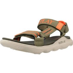 Sandały REPLAY SPACER 2 Zielony. Zielone sandały Replay, bez wzorów, z tkaniny, sportowe, bez obcasa, bez zapięcia. Za 168.99 zł.