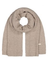 Barts Szal "Mella" w kolorze beżowym rozmiar: onesize. Brązowe szaliki i kominy Barts, bez wzorów, ze splotem. Za 113.63 zł.