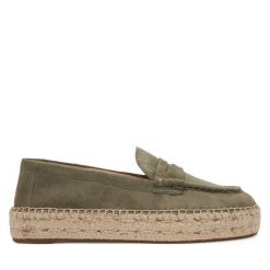 Espadryle LAUREN RALPH LAUREN. Brązowe espadryle Lauren Ralph Lauren, bez wzorów, bez obcasa. Za 479.99 zł.