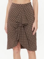 Marella Spódnica mini Lauro 2331060336200 Brązowy Regular Fit. Brązowe spódnice Marella, bez wzorów, z syntetyku, mini. Za 639.99 zł.