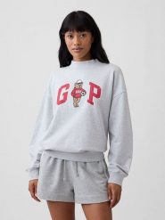 GAP Bluza w kolorze szarym rozmiar: L/XL. Szare bluzy bez kaptura GAP, l, bez wzorów, bez kaptura. Za 194.95 zł.