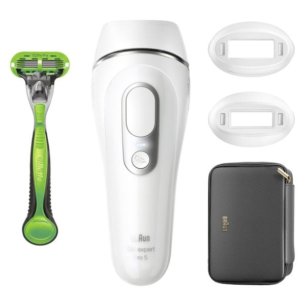 Braun Silk-expert Pro 5 PL5145 IPL biało-srebrny. Depilatory Braun. Za 1,449.00 zł.