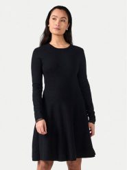 YAS Sukienka dzianinowa Becco 26011181 Czarny Regular Fit. Czarne sukienki YAS, s, bez wzorów, z dzianiny, bez kołnierzyka, bez ramiączek. Za 179.99 zł.