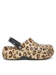 Crocs Klapki BAYA PLATFORM CLOG 208712-0C4 Beżowy. Brązowe klapki Crocs, bez wzorów, z tworzywa sztucznego, bez obcasa, bez zapięcia. Za 219.99 zł.