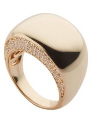 U.S. Polo Assn. Pozłacany pierścionek z kryształami rozmiar: 54,5. Żółte pierścionki U.S. Polo Assn., z kryształem, metalowe. Za 152.26 zł.