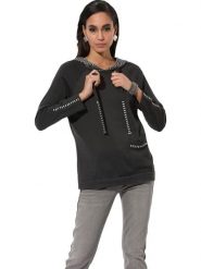 WITT WEIDEN Bluza w kolorze czarnym rozmiar: 48. Czarne bluzy WITT WEIDEN, bez wzorów, bez ramiączek, z kapturem. Za 60.99 zł.