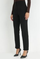 Czarne Spodnie Cygaretki High Waist Caphe. Czarne chinosy Born2be, m, bez wzorów, z jeansu, eleganckie, z podwyższonym stanem. W wyprzedaży za 72.24 zł.
