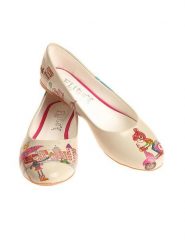 Goby Baleriny w kolorze beżowym ze wzorem rozmiar: 41. Brązowe baleriny Goby, bez wzorów, bez obcasa, bez zapięcia. Za 174.02 zł.