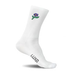 Skarpetki Rowerowe LUXA Emoji Violett. Białe skarpetki LUXA, bez wzorów, z elastanu. Za 69.00 zł.