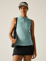 Regatta Funkcyjna koszulka polo "Timall" w kolorze turkusowym rozmiar: 36. Niebieskie t-shirty sportowe Regatta, bez wzorów, z materiału, bez ramiączek, outdoorowe. Za 48.05 zł.