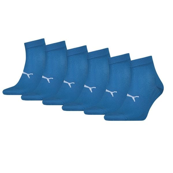 Skarpety Puma Sport Quarter Light, 6 pary niebieski. Niebieskie skarpetki Puma, bez wzorów, z elastanu. Za 162.99 zł.