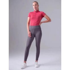 Damskie legginsy jeździeckie o średniej przyczepności PS of Sweden Katja Riding. Szare legginsy PS OF SWEDEN, bez wzorów. Za 368.00 zł.