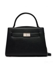 DKNY Torebka Paxton Satchel R41DAC75 Czarny. Czarne torebki klasyczne DKNY, bez wzorów, ze skóry, bez dodatków. Za 789.99 zł.