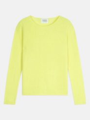 AUTHENTIC CASHMERE Kaszmirowy sweter "Epéna" w kolorze żółtym rozmiar: L. Żółte swetry AUTHENTIC CASHMERE, l, bez wzorów, z kaszmiru, bez ramiączek. Za 347.99 zł.