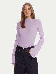 Kontatto Golf 3M0816C Fioletowy Regular Fit. Fioletowe swetry Kontatto, m, bez wzorów, z wiskozy, bez ramiączek. Za 269.99 zł.