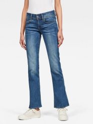 G-Star Dżinsy "Midge" - Bootcut fit - w kolorze niebieskim rozmiar: W33/L32. Niebieskie jeansy G-Star, l, z aplikacjami, klasyczne. Za 205.93 zł.