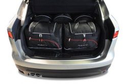 Torby Do Bagażnika Jaguar F-Pace 2015+ 5Szt Kjust. Czarne torby podróżne KJUST, bez wzorów, z kauczuku. Za 1,549.00 zł.