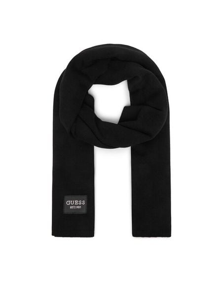 Guess Szalik AW5632 VIS03 Czarny. Czarne szaliki i kominy Guess, z aplikacjami, z wiskozy. Za 234.99 zł.