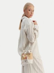 Guess Torebka J6GZ19 WH860 Beżowy. Brązowe torebki klasyczne Guess, z aplikacjami, z syntetyku, bez dodatków. Za 295.99 zł.