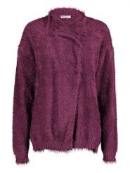 Maryplaid Kardigan w kolorze bordowym rozmiar: L. Czerwone swetry maryplaid, l, bez wzorów, bez ramiączek. Za 108.99 zł.