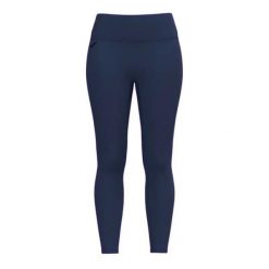Długie legginsy damskie Joma granatowe. Niebieskie legginsy 909, bez wzorów, z materiału, długie. Za 93.50 zł.