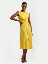 Lauren Ralph Lauren Sukienka codzienna 250872090008 Żółty Regular Fit. Żółte sukienki Lauren Ralph Lauren, na co dzień, bez wzorów, z syntetyku, bez kołnierzyka, bez ramiączek, proste. Za 639.99 zł.