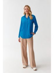 TATUUM Koszula w kolorze niebieskim rozmiar: 42. Niebieskie koszule Tatuum, bez wzorów, z lyocellu, bez kołnierzyka, bez ramiączek. Za 113.63 zł.