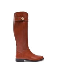 Tory Burch Kozaki Destription 158798-200 Brązowy. Brązowe kozaki Tory Burch, bez wzorów, ze skóry, bez obcasa, na płaskiej podeszwie, bez zapięcia. Za 3,199.00 zł.