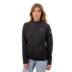 Bluza damska AULP BERTI sportowa elastyczna komfortowa ciepła miękka. Czarne bluzy bez kaptura Aulp, uniwersalny, bez wzorów, z dzianiny, bez kaptura. W wyprzedaży za 159.99 zł.