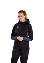 Damska bluza dresowa Erima Racing. Czarne bluzy z kapturem Erima, bez wzorów, z dresówki, z kapturem, do biegania. Za 257.00 zł.