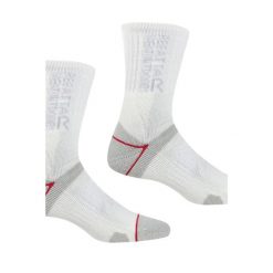 Skarpety do chodzenia damskie Blister Protect II 2-pak. Niebieskie skarpetki Regatta, bez wzorów, z elastanu. W wyprzedaży za 49.99 zł.