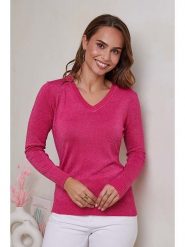 Soft Cashmere Sweter w kolorze różowym rozmiar: 38/40. Różowe swetry Soft Cashmere, bez wzorów, klasyczne, bez ramiączek. Za 78.66 zł.