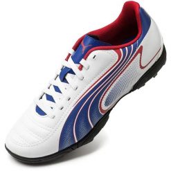 Buty piłkarskie Puma V6.11 Tarfy Junior białe. Czarne buty do biegania Puma, bez wzorów, bez zapięcia, do biegania. Za 204.99 zł.